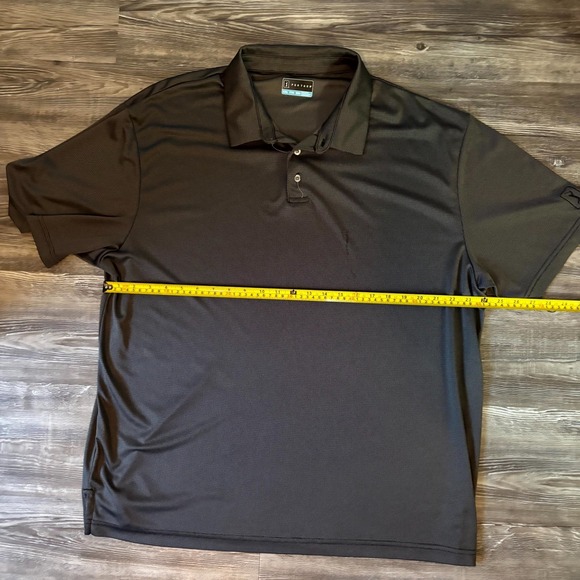 PGA TOUR Polo Shirt Men's XXL Black Short Sleeve Performance Golf Shirt Moisture - Picture 5 of 6